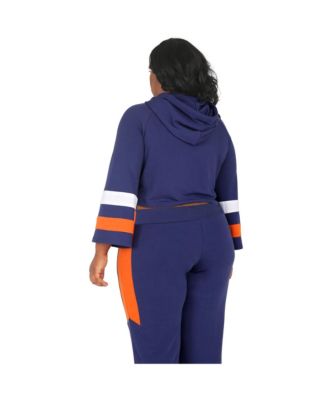 Поэтическая Справедливость Плюс Размер укороченной толстовки с капюшоном с расклешенными рукавами