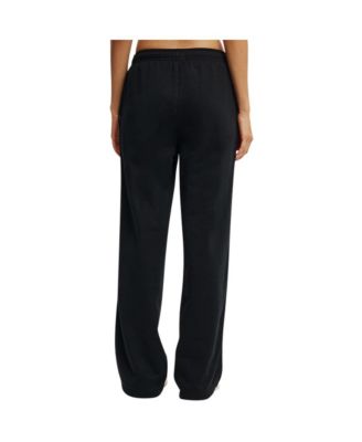 Женские легкие спортивные брюки с прямыми штанинами ИЗ хлопка НА флисе