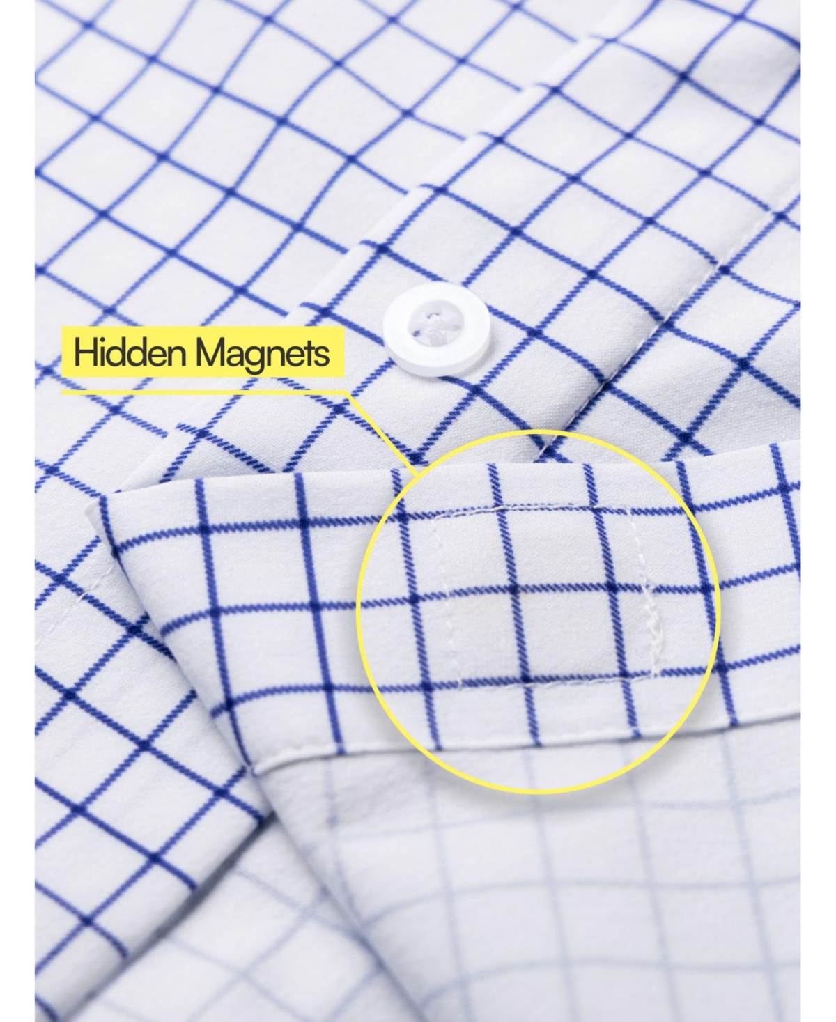 JOE & BELLA MEN'S ADAPTIVE SLIM-FIT MAGNETIC BUTTON-DOWN SHIRT 