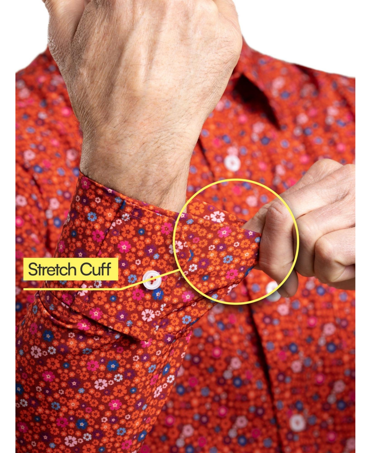 Shop Joe & Bella Men's Adaptive Relaxed Fit Magnetic Button-down Shirt In The Seth
