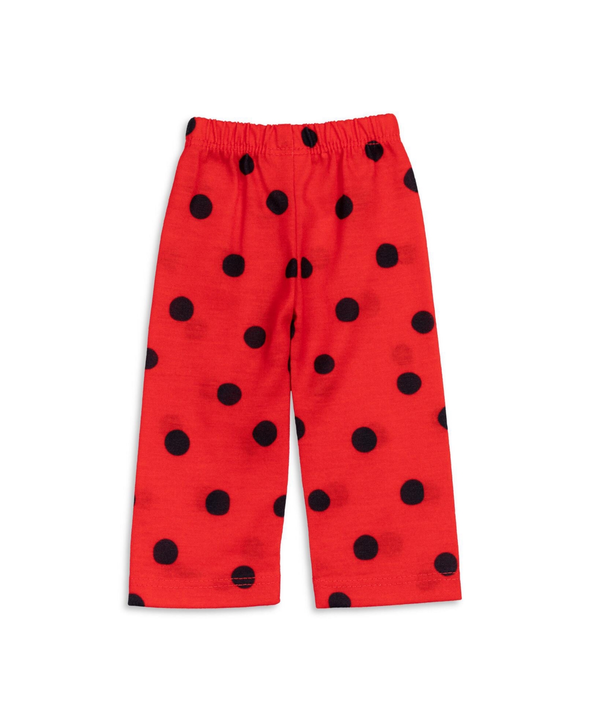 Miraculous Girls Ladybug Pajama Shirt Pants and Matching Doll Outfits 4 Piece Set