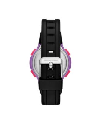 Women's Anoka Digital, Black Polycarbonate Watch