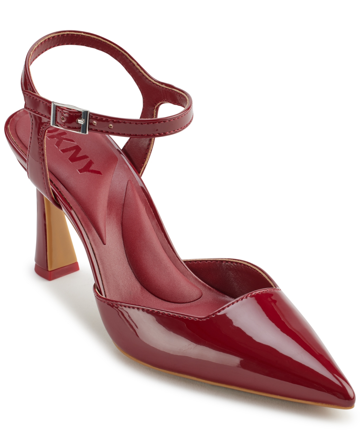 Dkny Ceana Pointed Toe Pump In Ruby Red