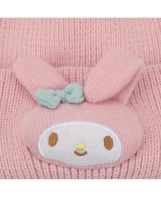 Моя Мелодия, 3D Плюшевая голова персонажа, Розовая шапочка с высокими манжетами