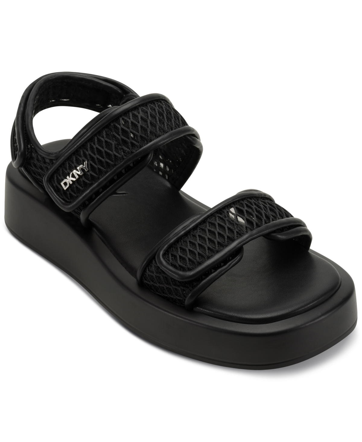 Shop Dkny Women's Owyn Chunky Platform Sandals In Black