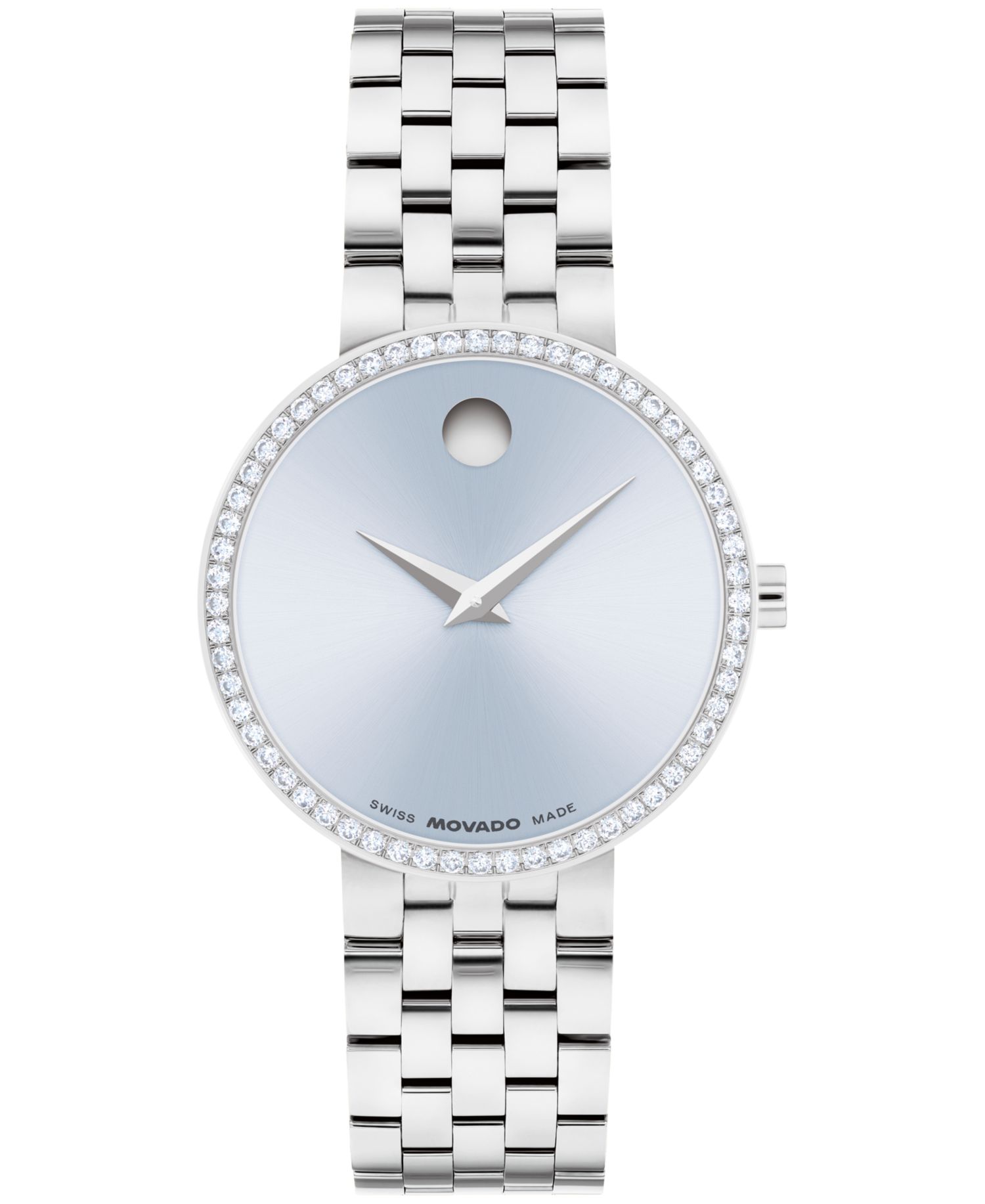 Women's Museum Classic Lab Grown Diamond Swiss Quartz Stainless-Steel Watch, 29.5mm