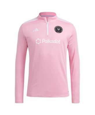 Men's Pink Inter Miami CF 2025 Quarter-Zip Long Sleeve Training Sweatshirt