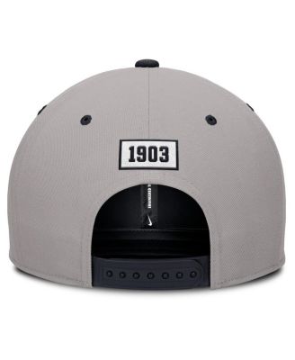 Мужская кепка-бейсболка Nike из коллекции New York Yankees Cooperstown Collection Pro Performance серого/темно-синего цвета