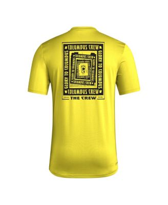 Мужская футболка Adidas Gold Columbus Crew Local Wrap с золотистой отделкой