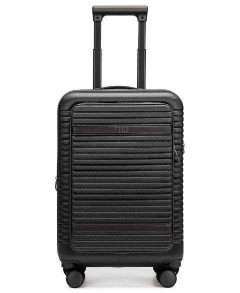 Чемодан ELLE Escape 22.5" Expandable Carry-On Suitcase with Front Laptop Pocket, цвет: Чёрный