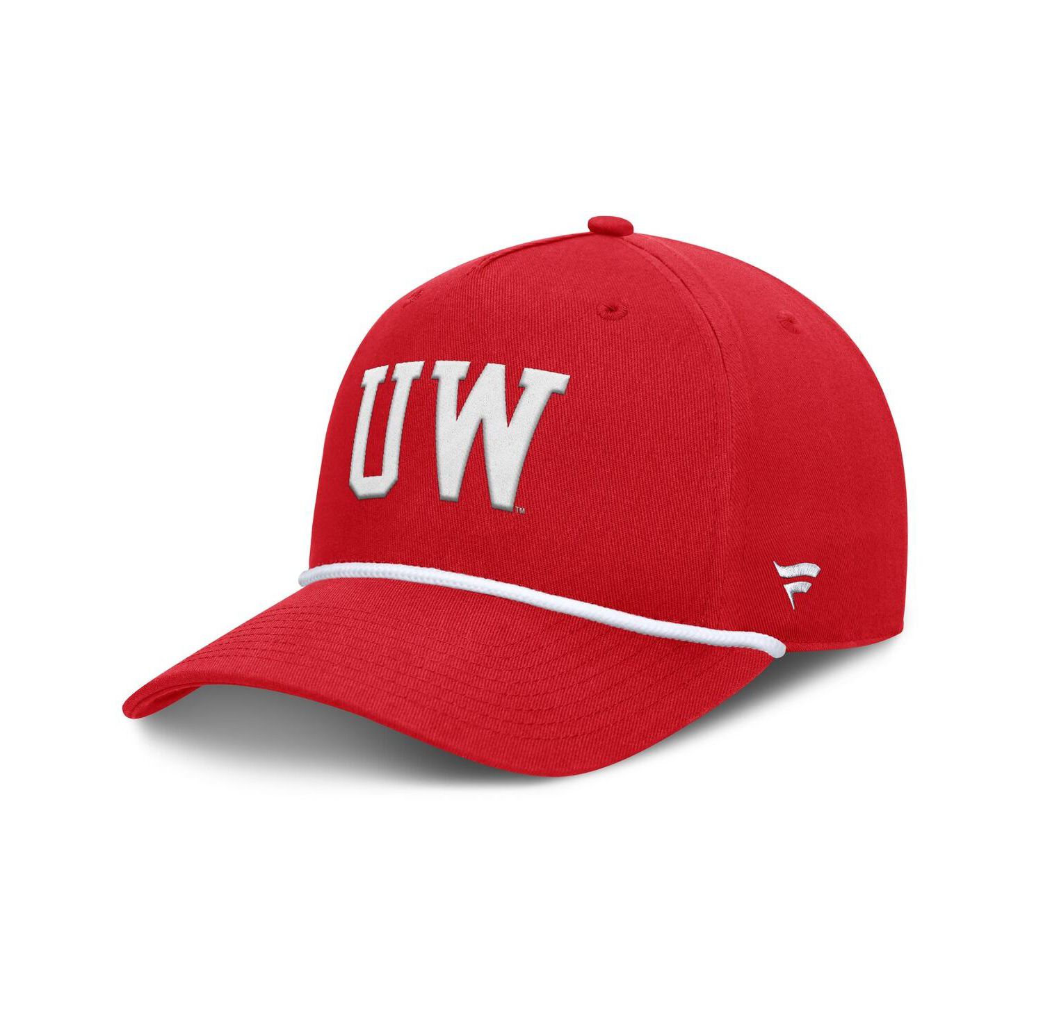 Men's Red Wisconsin Badgers Foul Ball Rope Adjustable Hat