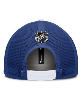 Мужская сине-белая кепка дальнобойщика Fanatics Tampa Bay Lightning Authentic Pro Hometown Rink из пенопласта Snapback
