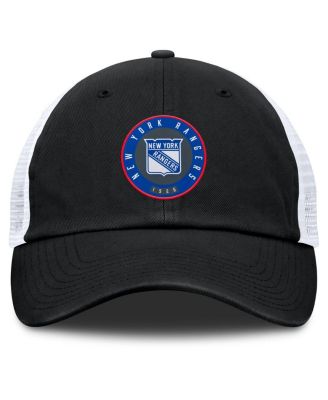 Мужская черно-серая регулируемая шляпа Fanatics New York Rangers Averie Trucker от Fanatics
