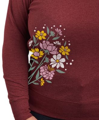 Plus Size Spring Flowers Graphic Pullover T-Shirt
