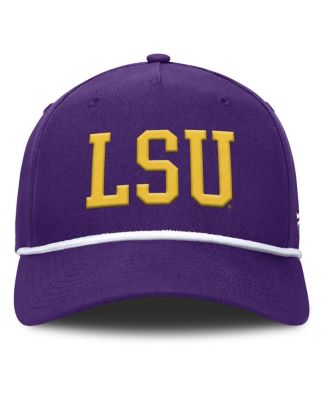 Men's Purple LSU Tigers Foul Ball Rope Adjustable Hat