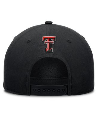 Мужская черная шляпа Fanatics Texas Tech Red Raiders с регулируемой веревкой для фола и мяча