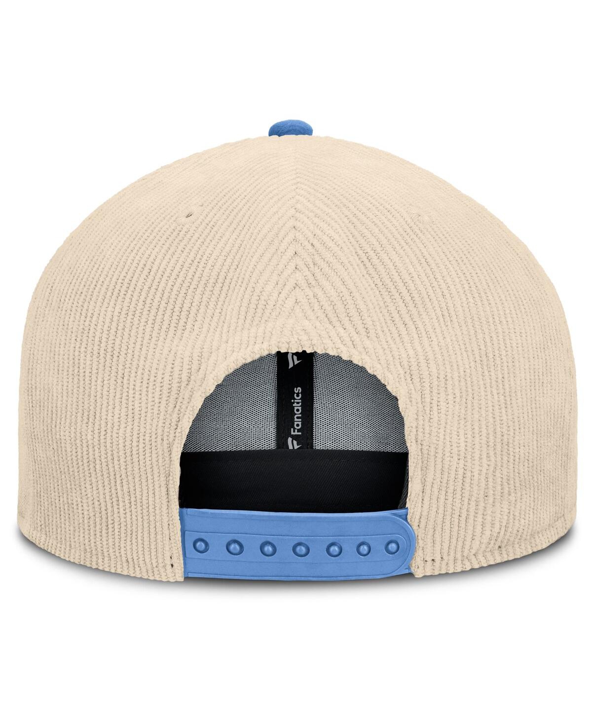 Fanatics Men's Tan North Carolina Tar Heels Catcher Snapback Hat In Tan