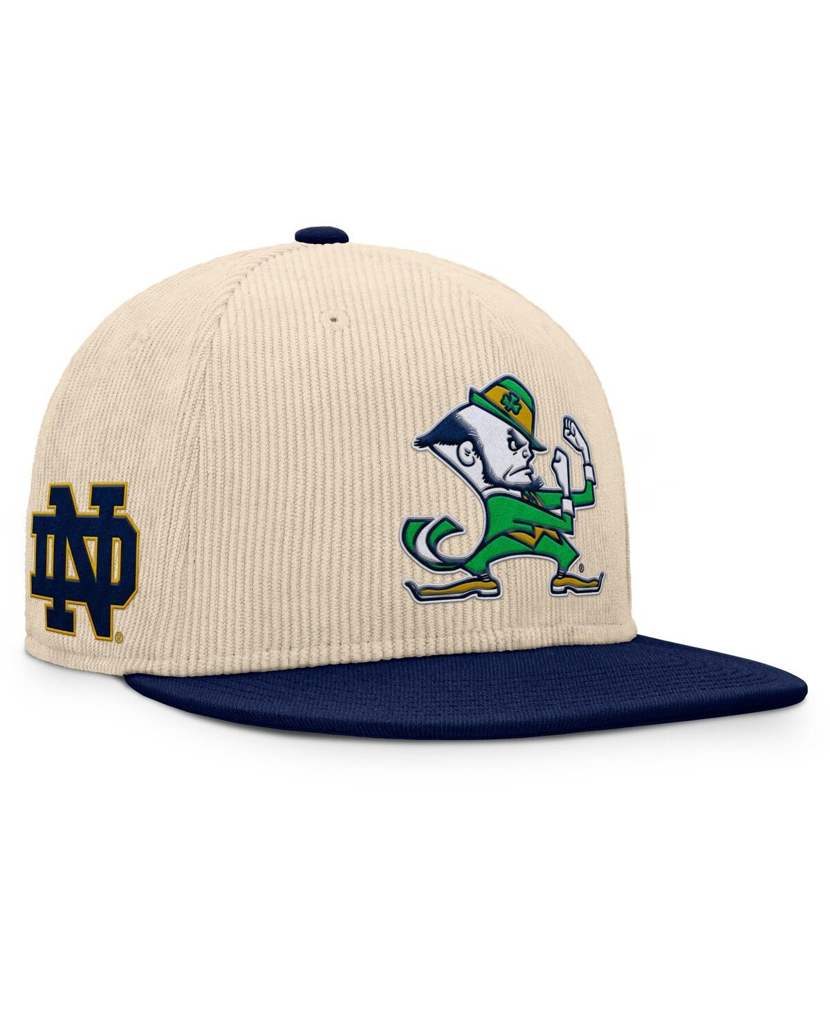 Fanatics Men's Tan Notre Dame Fighting Irish Catcher Snapback Hat In Tan