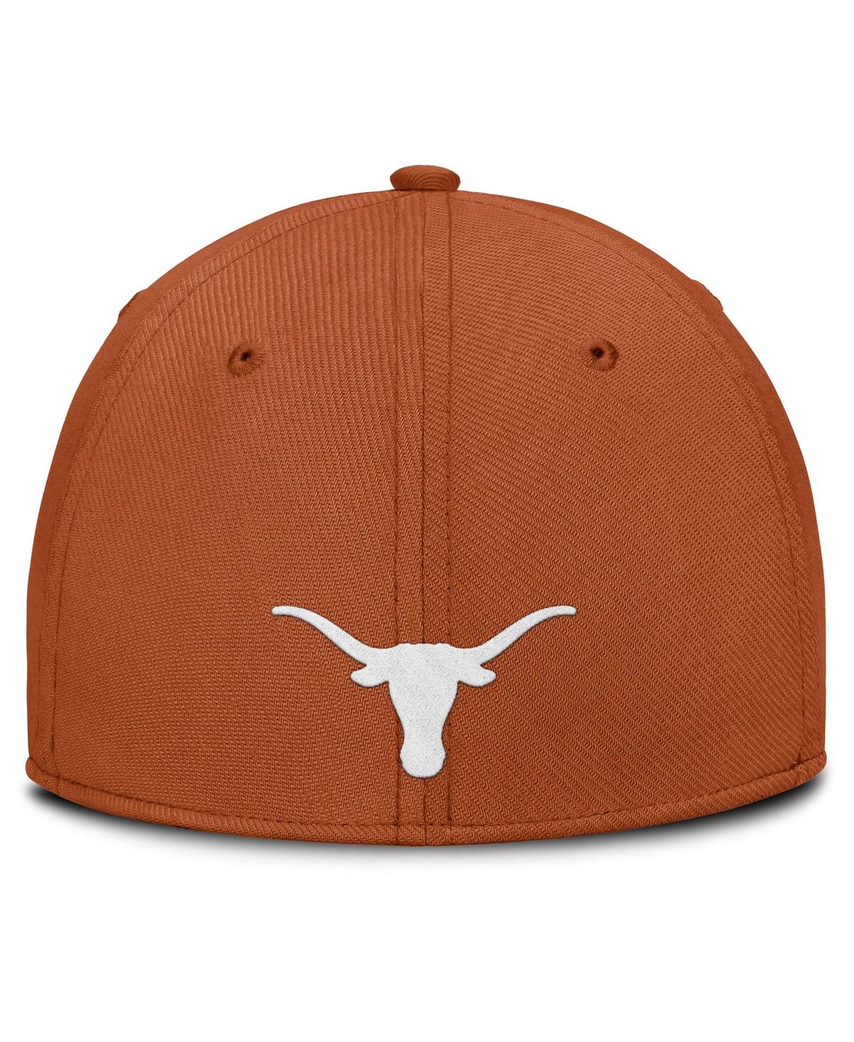 Nike Men's Texas Orange Texas Longhorns Local Swoosh Flex Hat In Orange