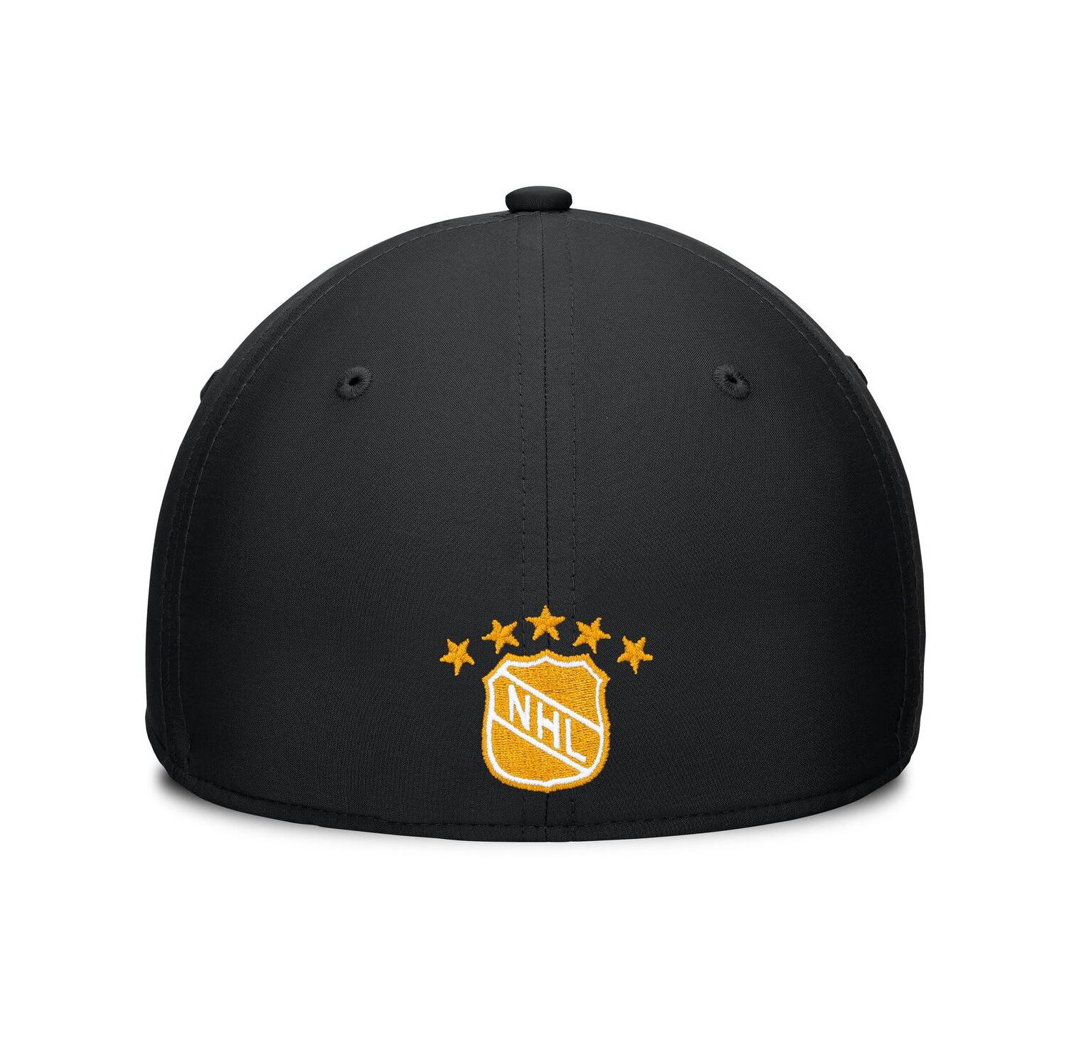 Men's Black/Gold Boston Bruins Heritage Captain Flex Hat