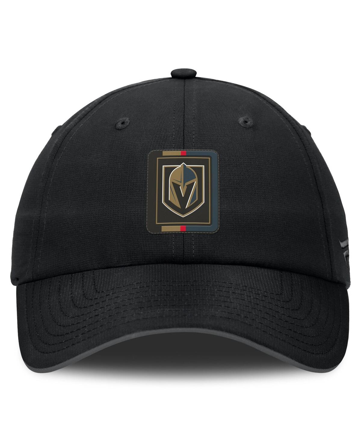 Fanatics Men's Gray/black Vegas Golden Knights Authentic Pro Ripstop Adjustable Hat In Black,charcoal