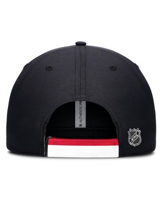 Мужская черно-красная шапка Fanatics Detroit Red Wings Authentic Pro с регулируемой посадкой по фигуре