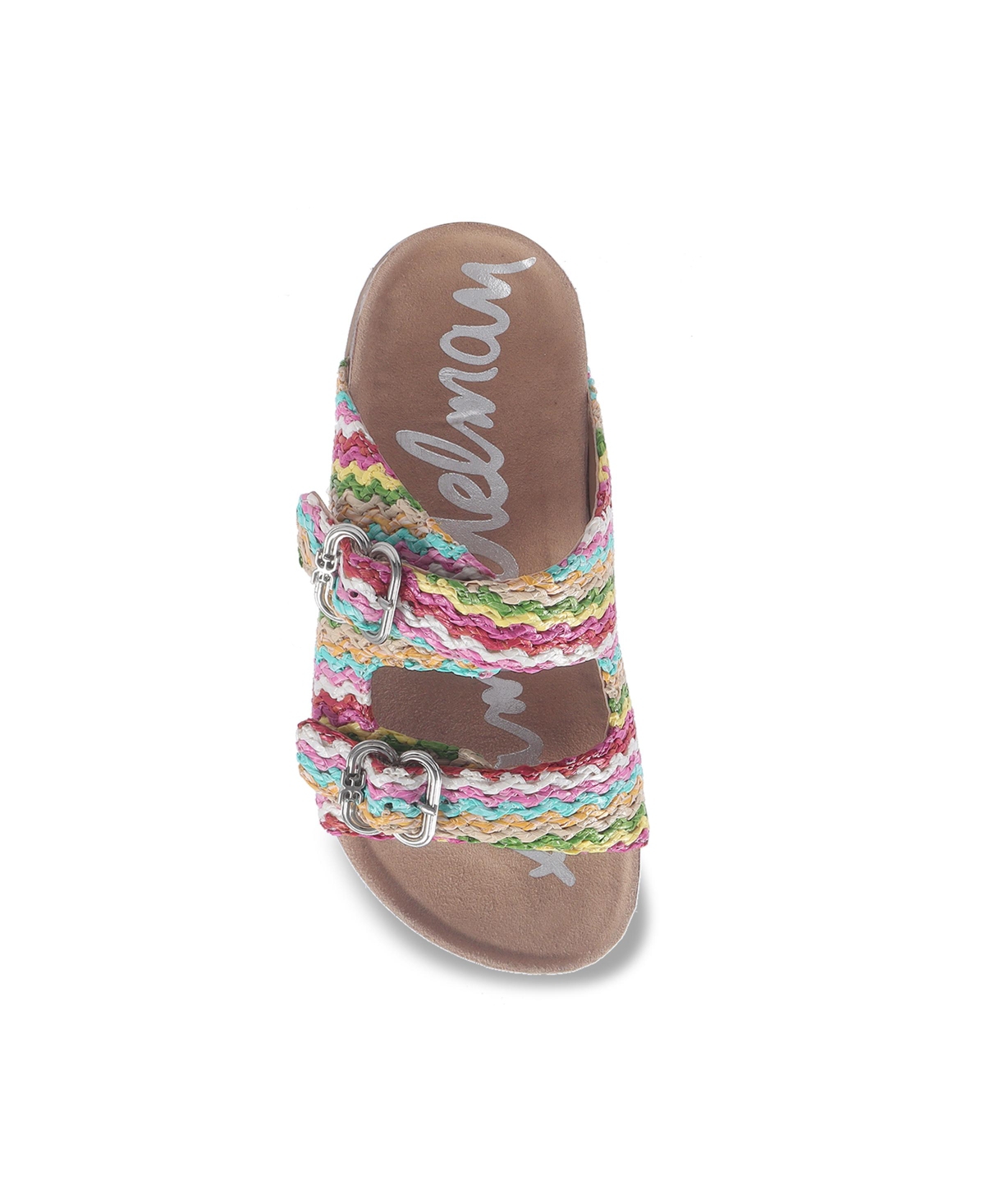Shop Sam Edelman Little And Big Girls Kenzie Silas Double-strap Sandals In Pink Multi