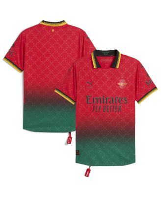 Puma - Men's  Red/Black AC Milan x Off-White 2024/25 Home Authentic Jersey