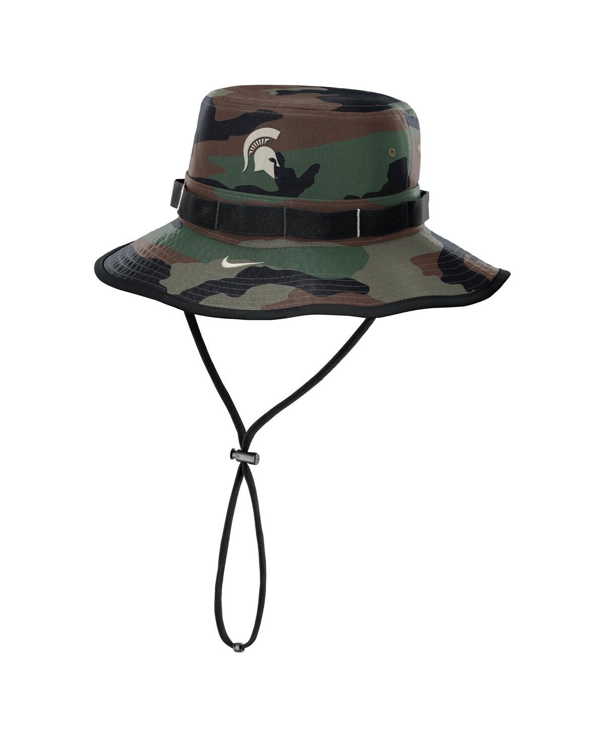 Nike Men's Camo Michigan State Spartans 2024 Military Appreciation Apex Bucket Hat In Camo