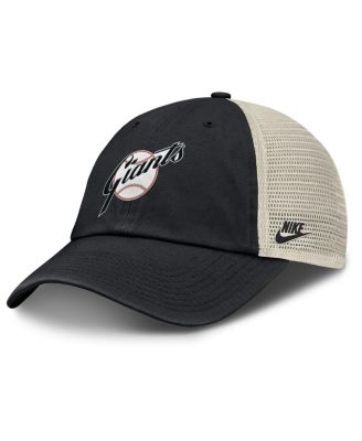 Nike - Men's  Black/Natural San Francisco Giants Cooperstown Collection Club Trucker Adjustable Hat