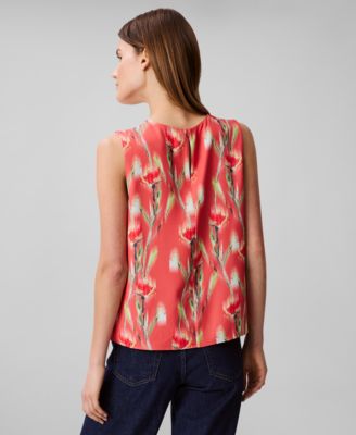 Женский топ без рукавов с цветочным принтом от Calvin Klein