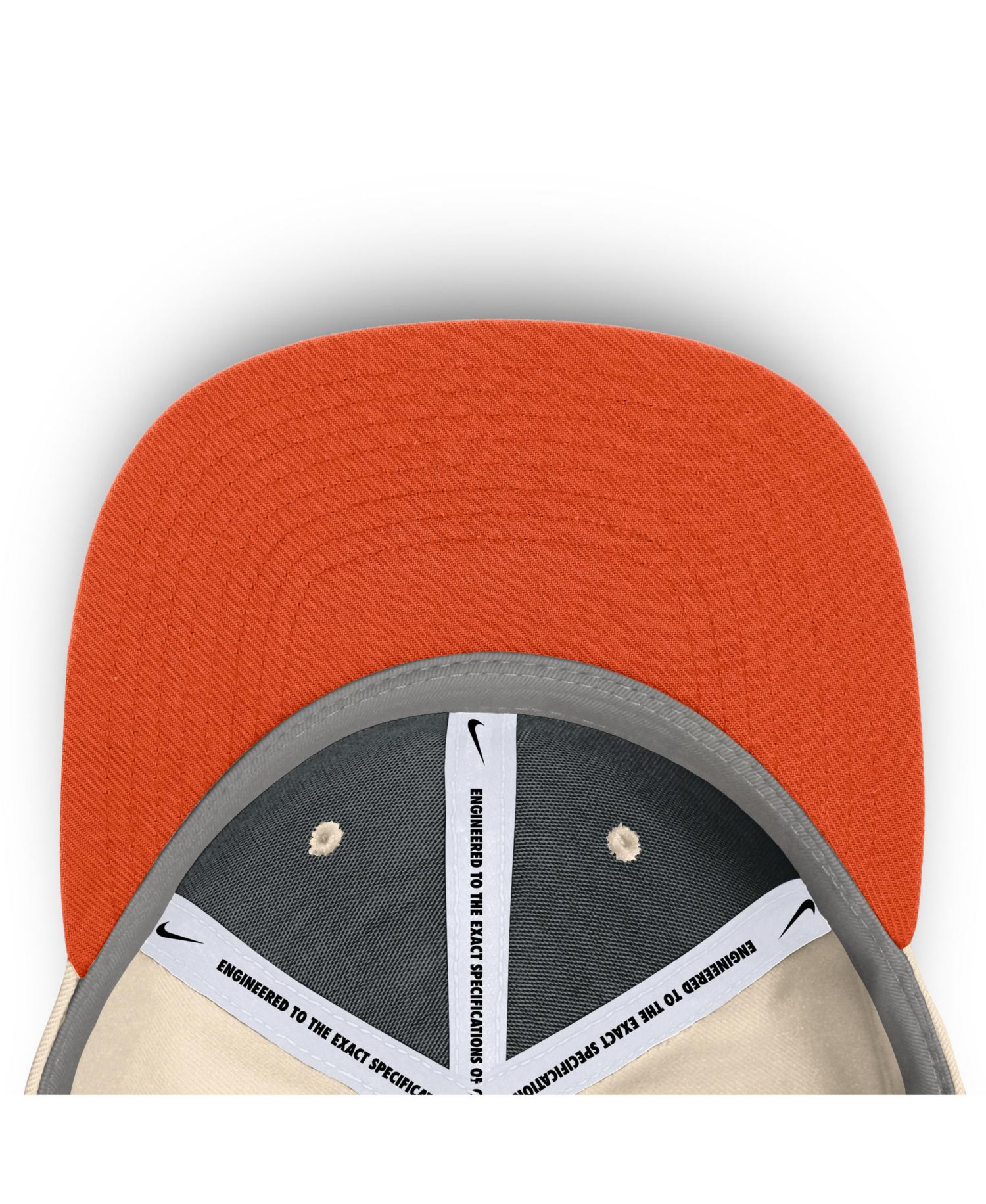 Men's Natural Clemson Tigers Primetime True Performance Fitted Hat