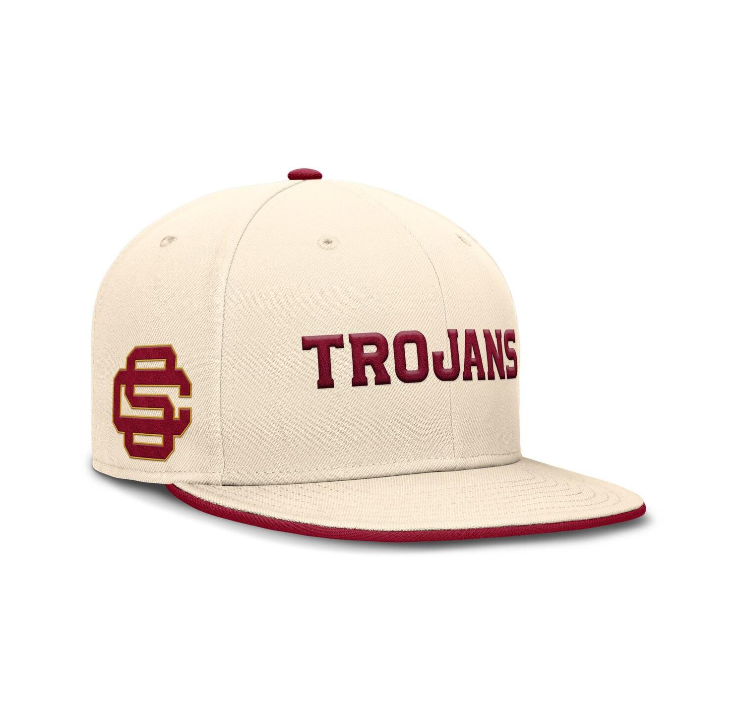 Men's Natural USC Trojans Primetime True Performance Fitted Hat
