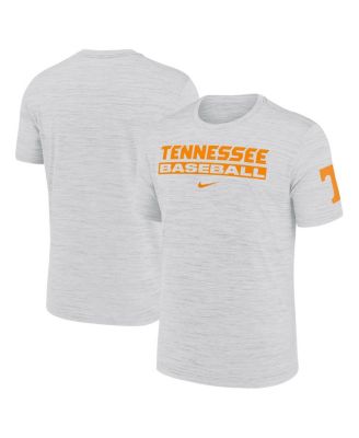 Nike - Men's  Ash Tennessee Volunteers Velocity Baseball Wordmark Stack Performance T-Shirt