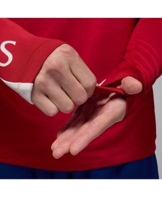 Мужская красная толстовка Jordan Paris Saint-Germain Fourth 2024/25 Strike Drill от Jordan.