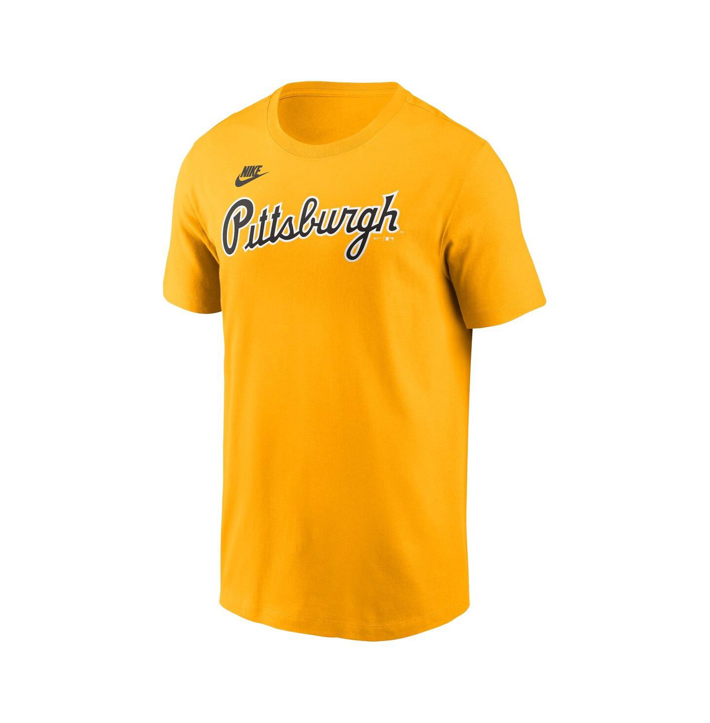 Мужская футболка Nike Gold Pittsburgh Pirates Cooperstown Wordmark — фото 3