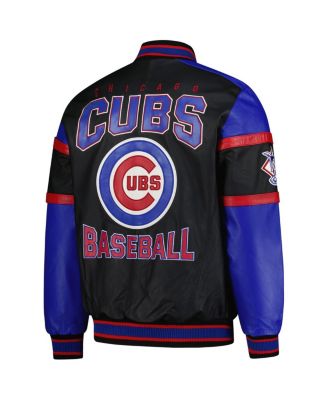 Мужская черная университетская кожаная куртка Chicago Cubs на молнии G-III Sports by Carl Banks от Carl Banks
