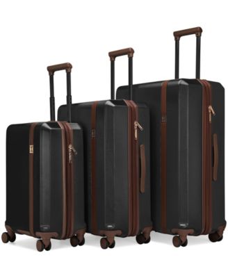 Luxe Journey 3-Piece Expandable Retro Spinner Luggage Set
