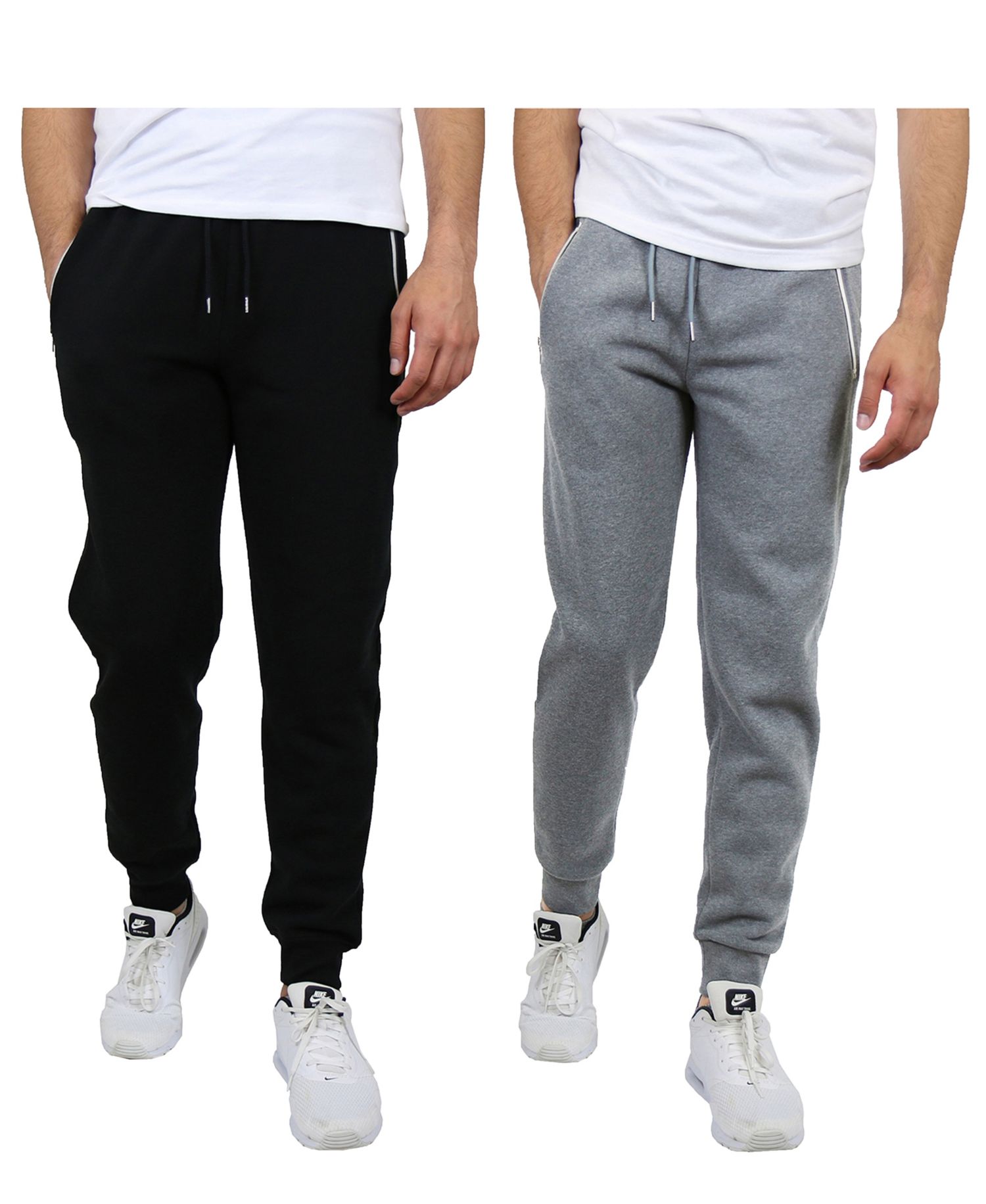 Men's 2-Pack Fleece-Lined Jogger Sweatpants