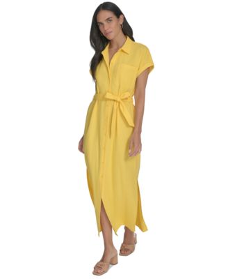 Женская макси-рубашка с манжетами на рукавах от Calvin Klein