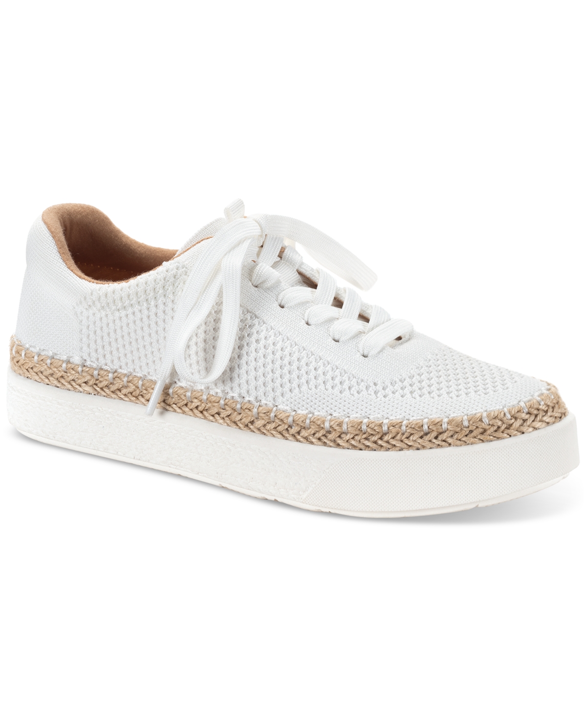 Women's Canyonn Lace-Up Sneakers, Exclusively at Macy's - Wht Linen