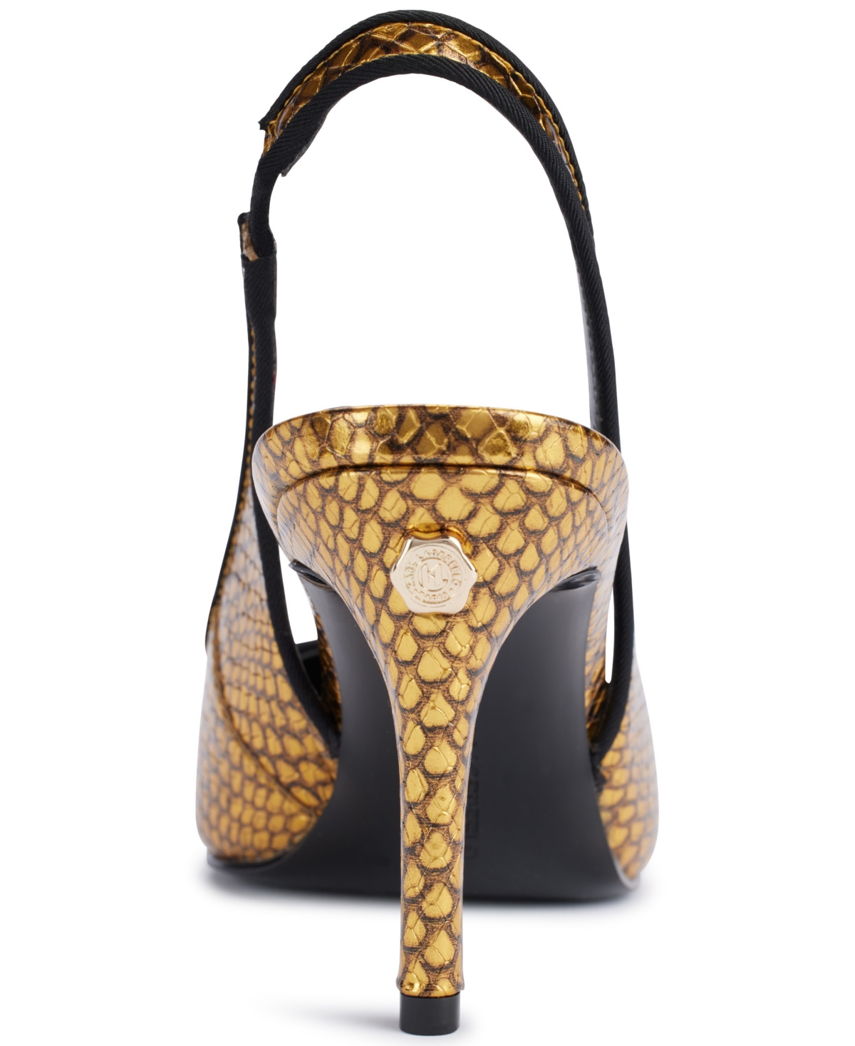 Shop Karl Lagerfeld Women's Rosalyn Slingback Pumps In Gold,black