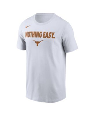 Nike - Men's White Texas Longhorns 2025 On-Court Bench T-Shirt