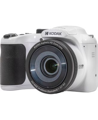 PIXPRO Astro Zoom AZ255 16MP Full HD 3" LCD Screen Digital Camera, White