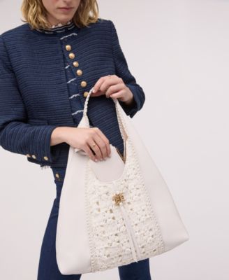 Сэм Эдельман Сильвия, вязаная крючком сумка-хобо из рафии