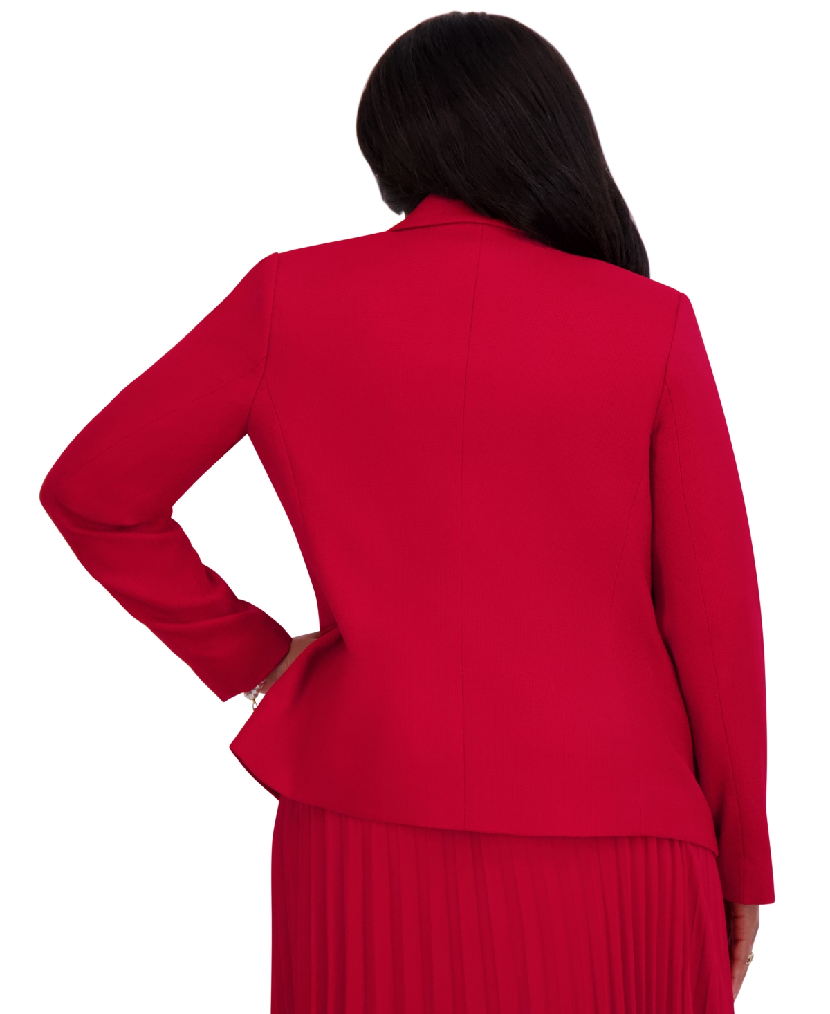Kasper Women's Faux Double-breasted Blazer, Regular & Plus Sizes In Crimson