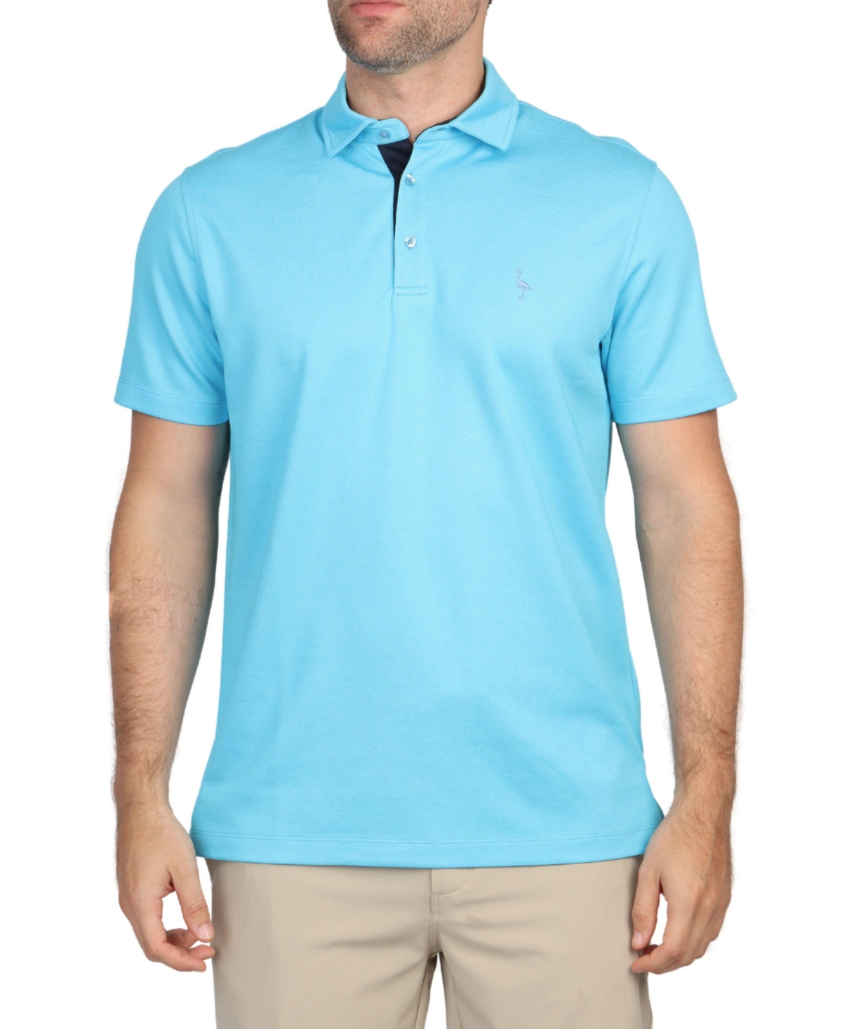 Men's Solid Modal Polo - Sunwashed red