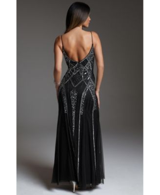 Женское платье Bebe, расшитое бисером