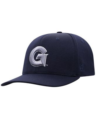Мужская шапка Georgetown Hoyas Reflex Flex от Top of the World, выполненная в темно-синем цвете.