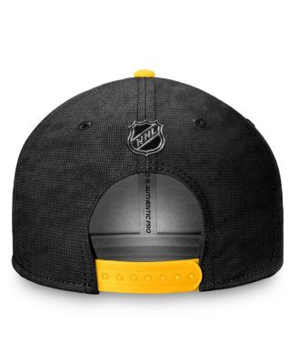 Черный фанатики мужские/золото Питтсбург Пингвинз подлинные про каток snapback шляпа